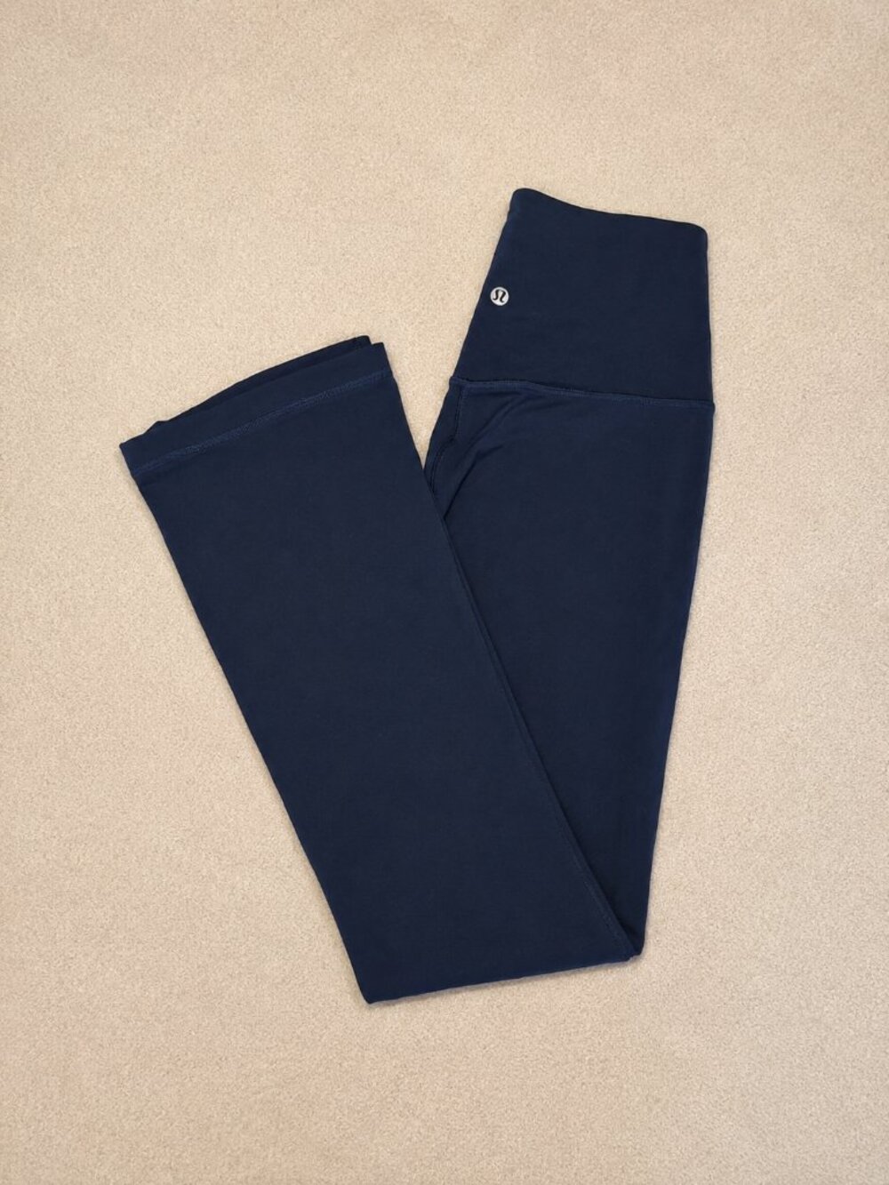 Lululemon Groove Super High-Rise Flared Navy Blue Pants | Size 6 - Picture 2 of 11
